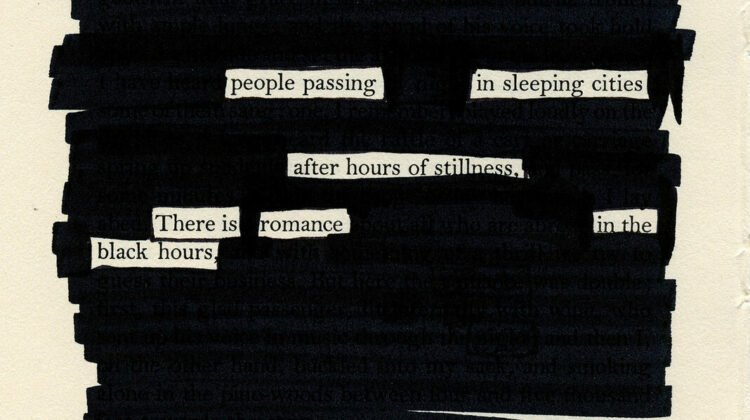 what is blackout poetry